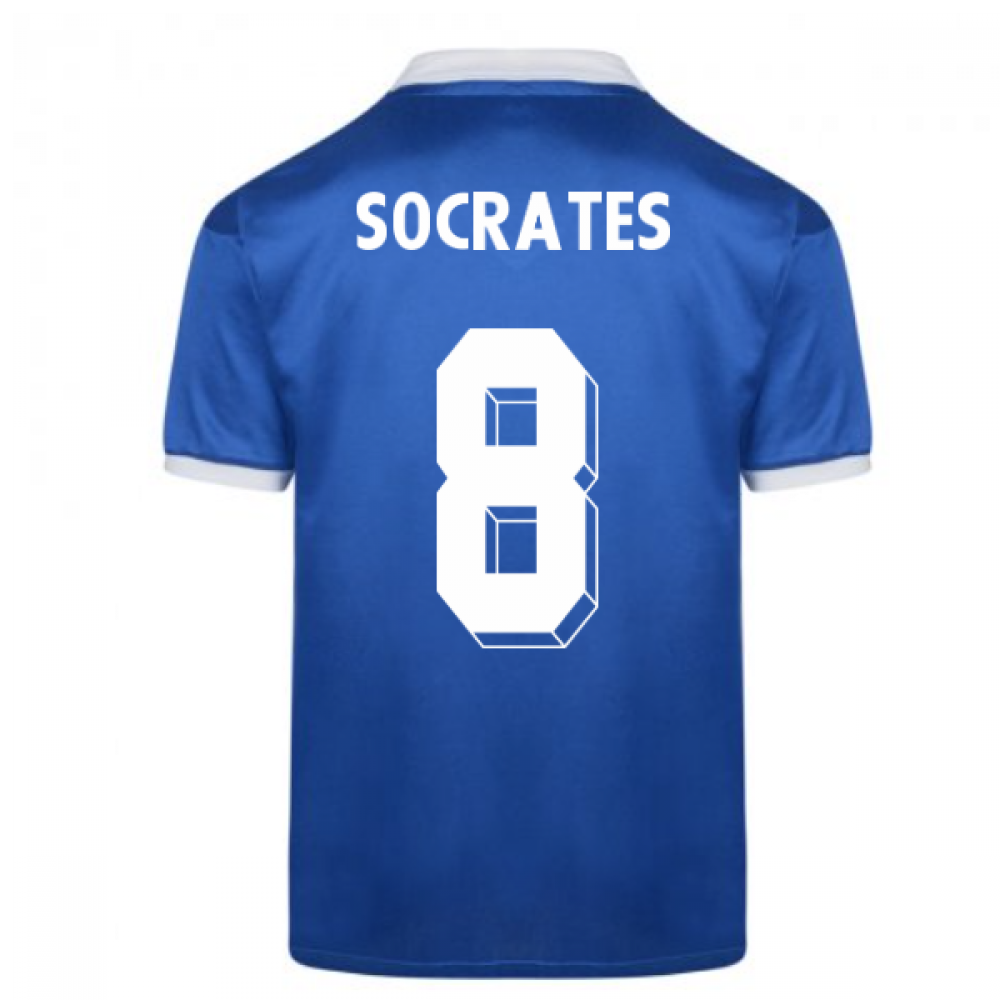 Score Draw Brazil 1986 World Cup Finals Away Shirt (SOCRATES 8)