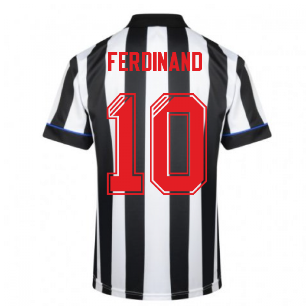 Score Draw Newcastle United 1995 Retro Football Shirt (Ferdinand 10)