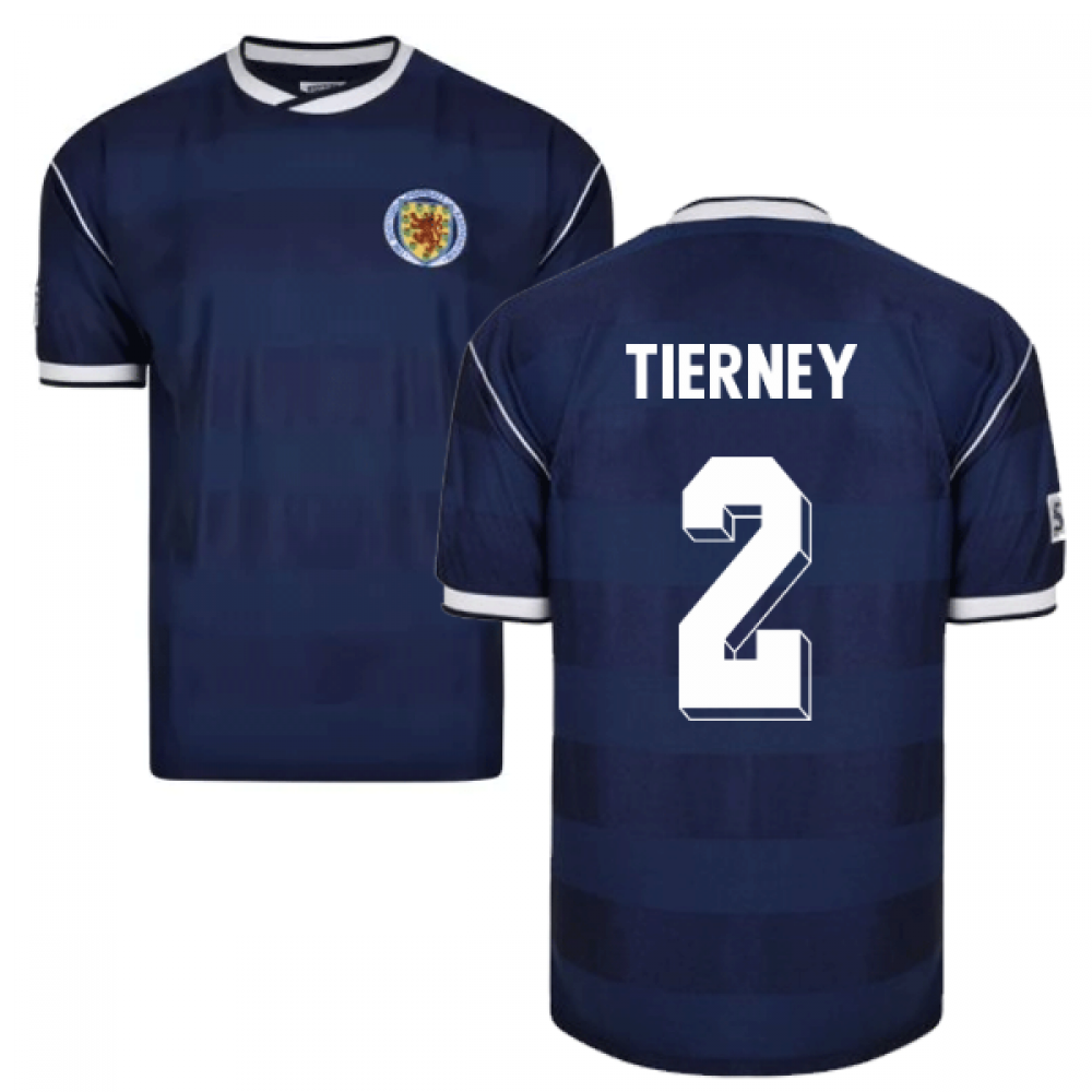 Score Draw Scotland 1986 Retro Football Shirt (Tierney 2)