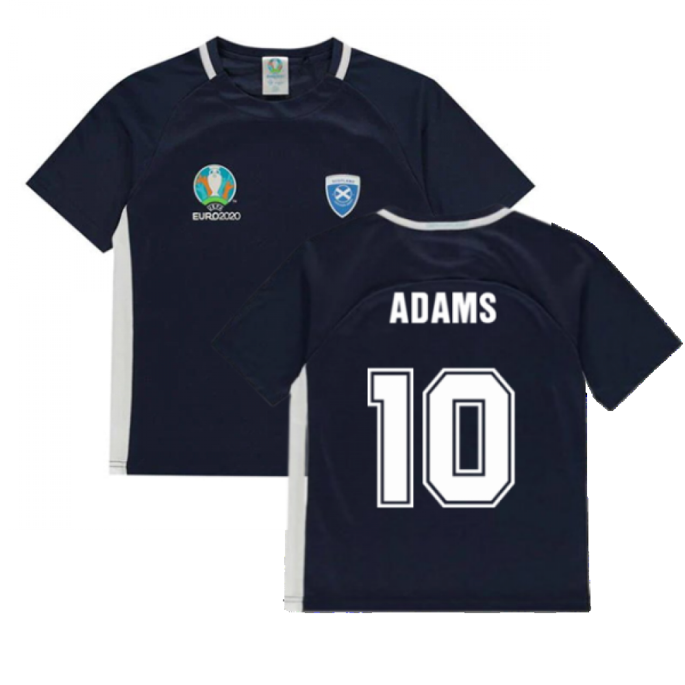 Scotland 2021 Polyester T-Shirt (Navy) - Kids (Adams 10)