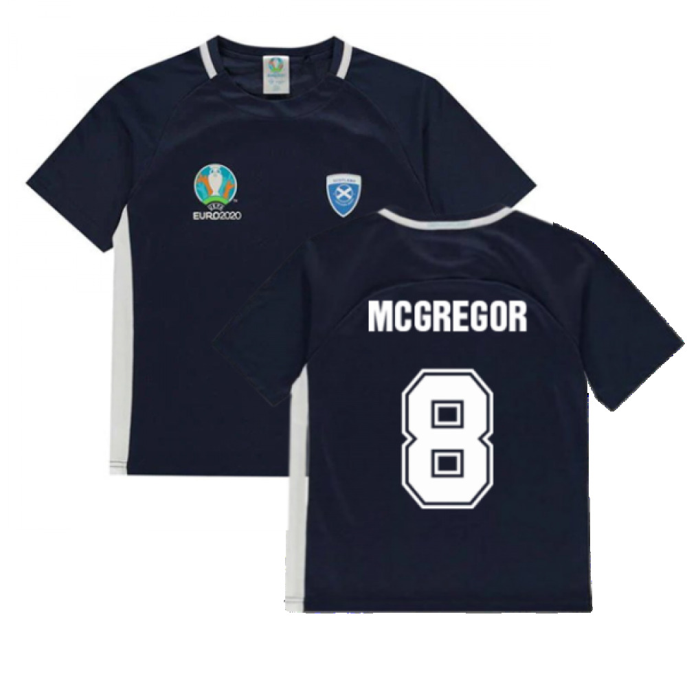 Scotland 2021 Polyester T-Shirt (Navy) - Kids (McGregor 8)