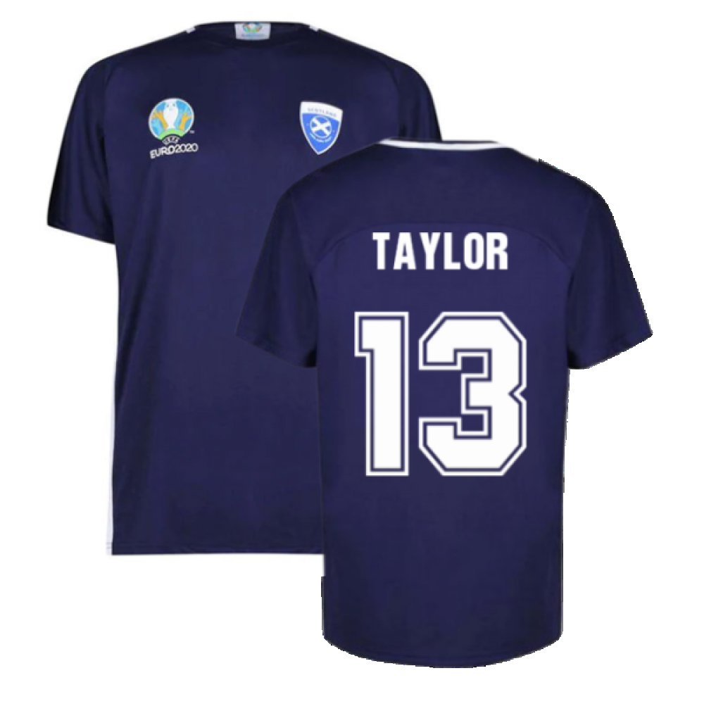 Scotland 2021 Polyester T-Shirt (Navy) (Taylor 13)