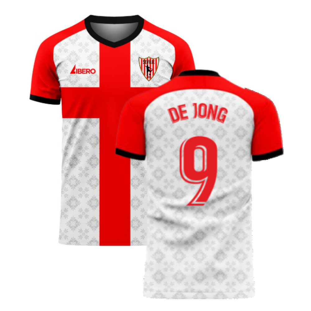  Seville 2025-2026 Home Concept Football Kit (Libero) (DE JONG 9)