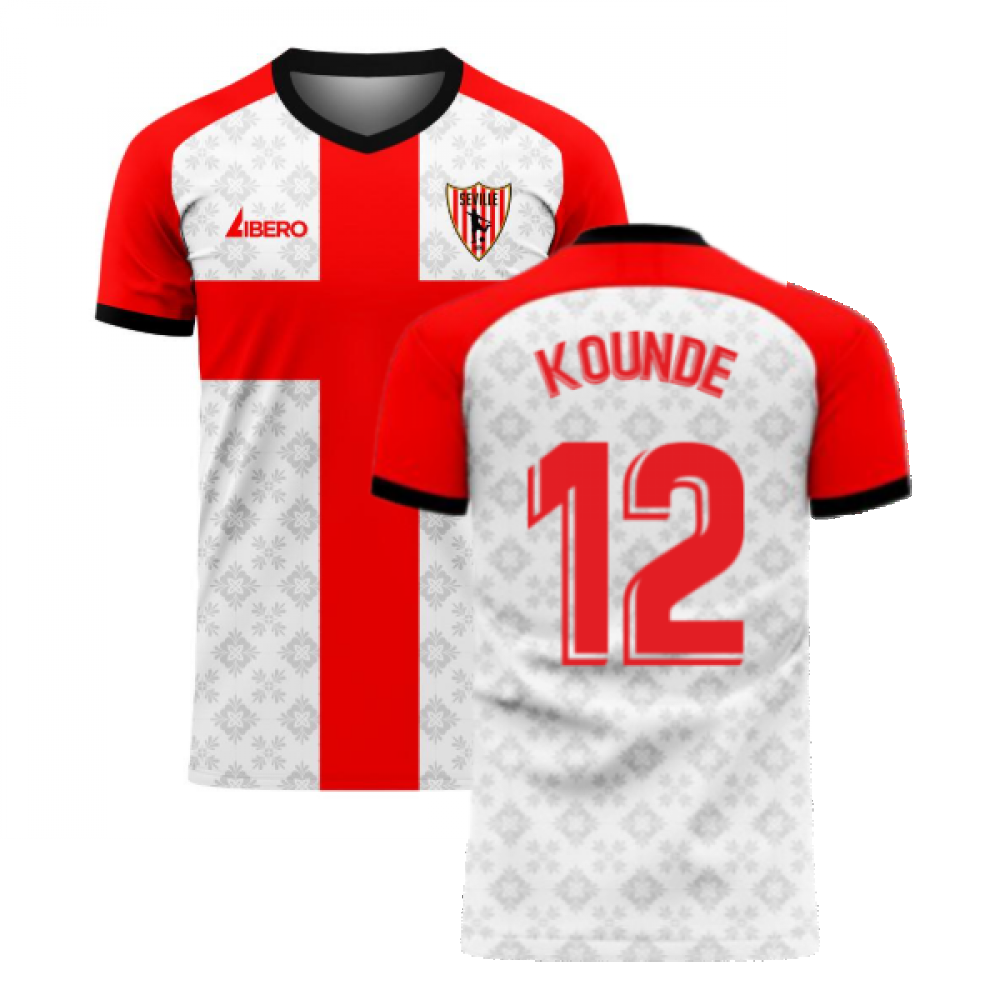 Seville 2024-2025 Home Concept Football Kit (Libero) (KOUNDE 12)