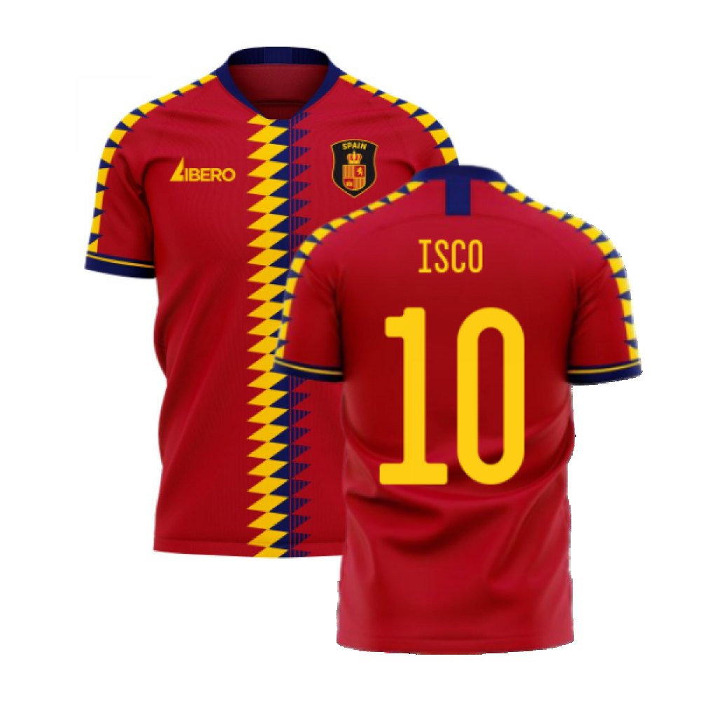 Spain 2024-2025 Home Concept Football Kit (Libero) (ISCO 10)