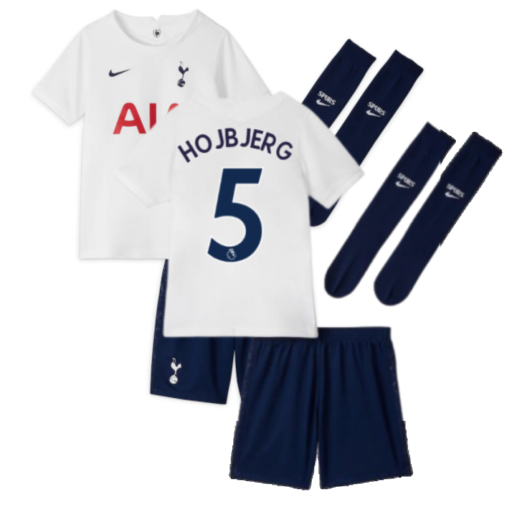 Tottenham 2021-2022 Little Boys Home Mini Kit (HOJBJERG 5)