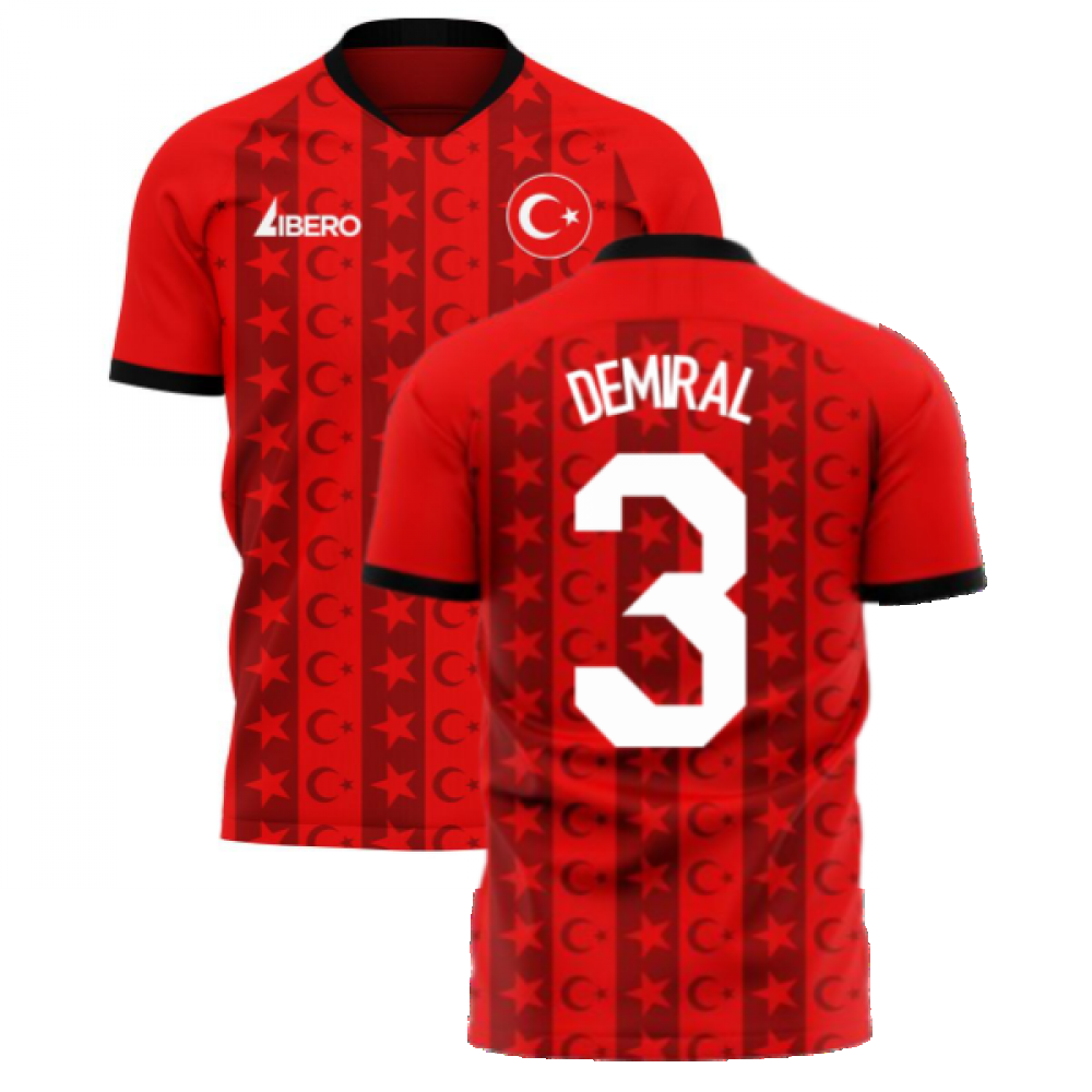 Turkey 2024-2025 Home Concept Football Kit (Libero) (DEMIRAL 3)