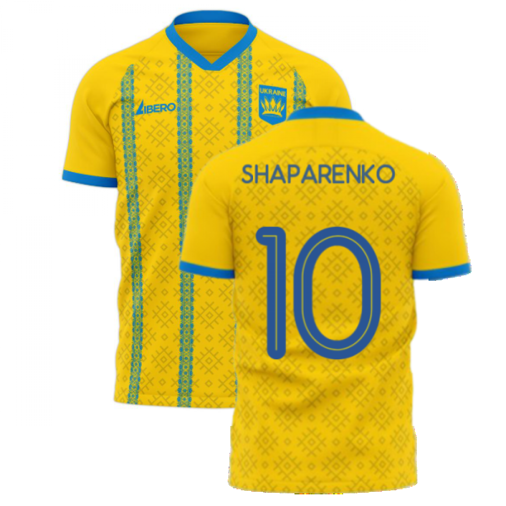 Ukraine 2024-2025 Home Concept Football Kit (Libero) (SHAPARENKO 10)