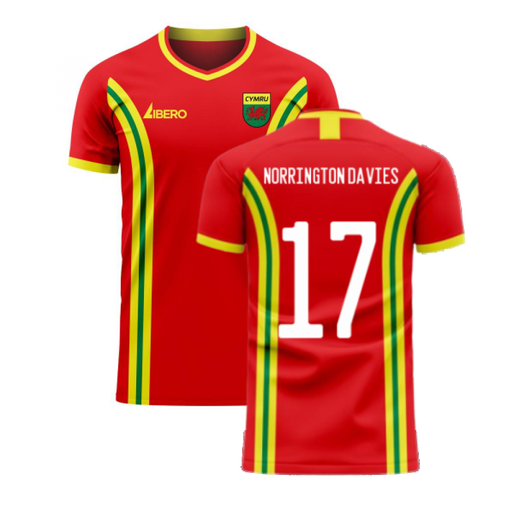 Wales 2024-2025 Home Concept Football Kit (Libero) (NORRINGTON DAVIES 17)