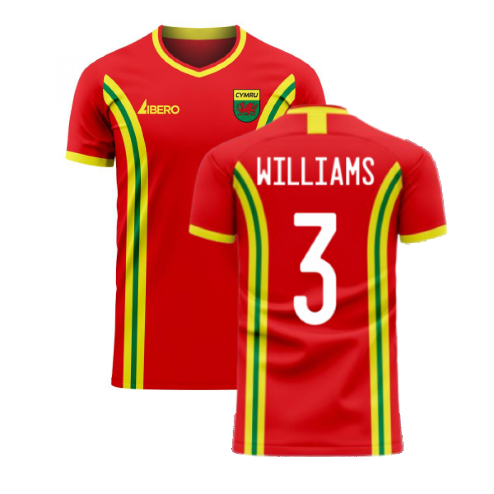 Wales 2025-2026 Home Concept Football Kit (Libero) (WILLIAMS 3)