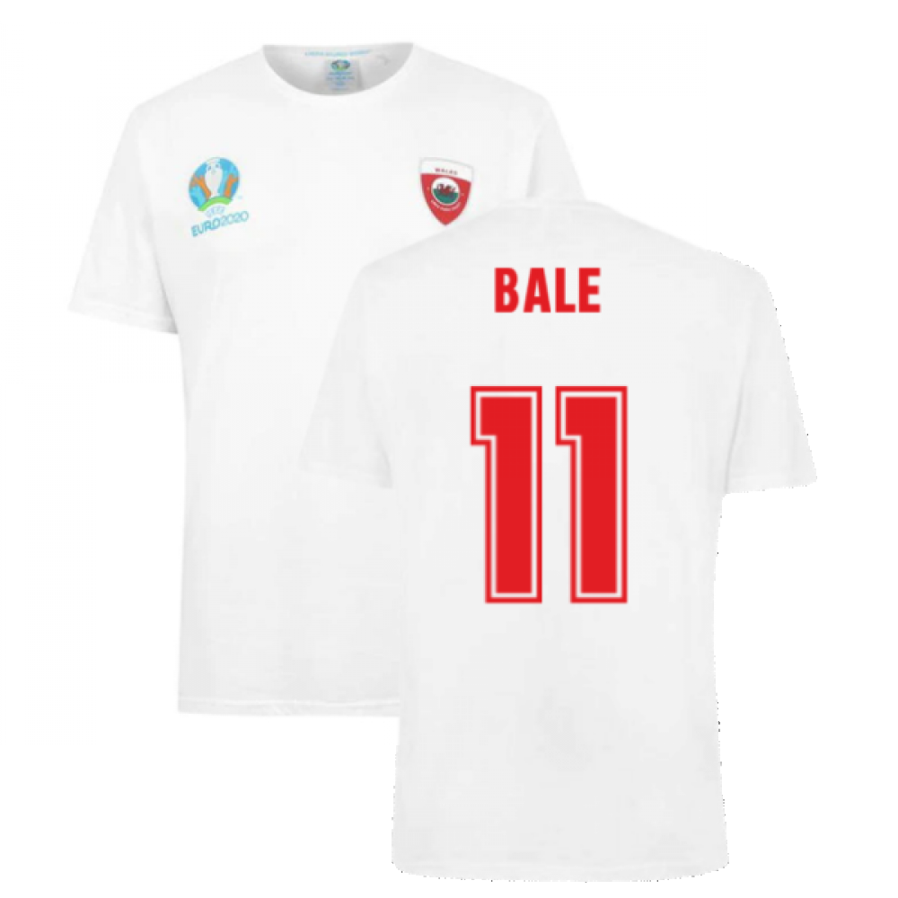 Wales 2021 Polyester T-Shirt (White) (BALE 11)