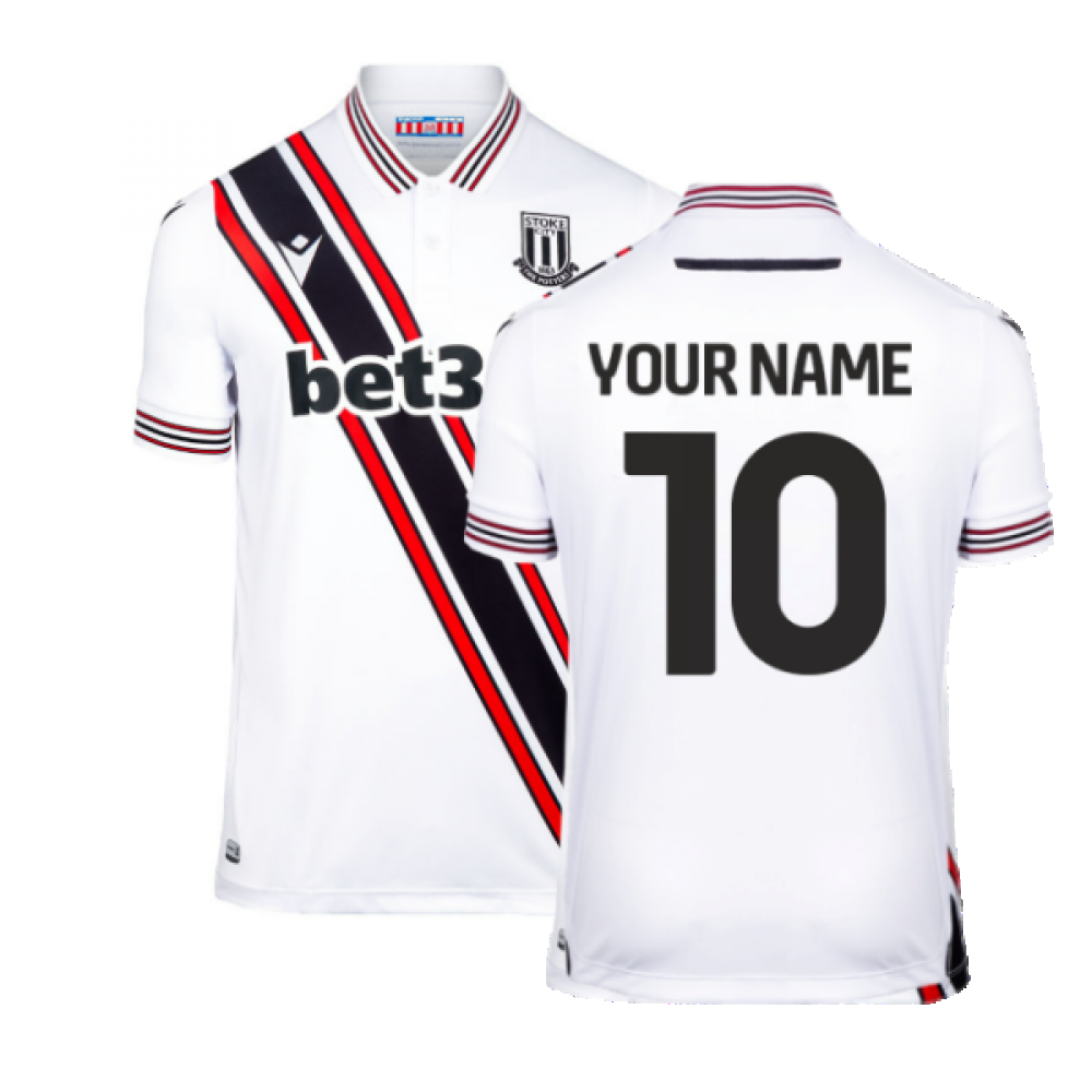 2022-2023 Stoke City White Away Shirt (Your Name)