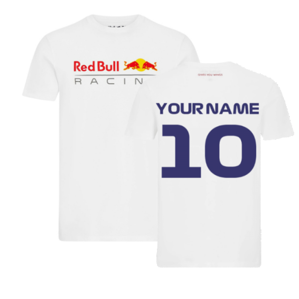 2022 Red Bull Logo Tee (White) (Your Name)