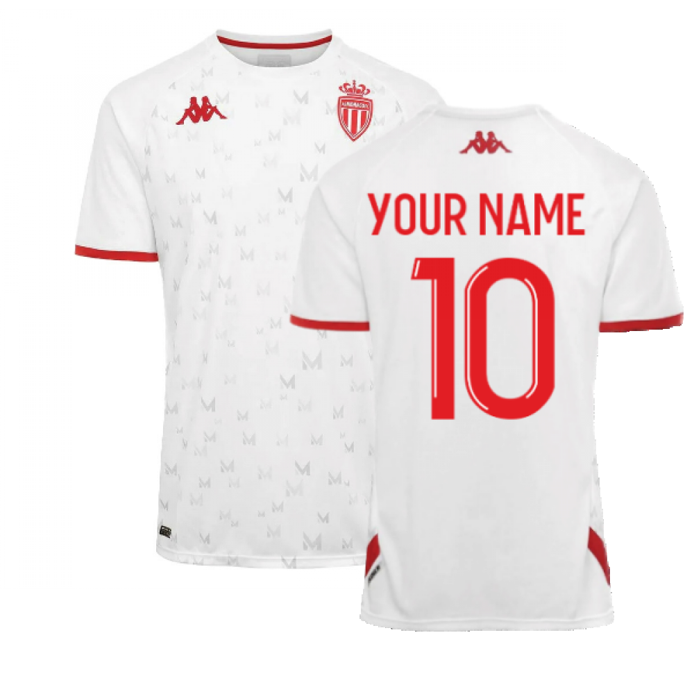 2022-2023 Monaco Warm Up Shirt (White) (Your Name)