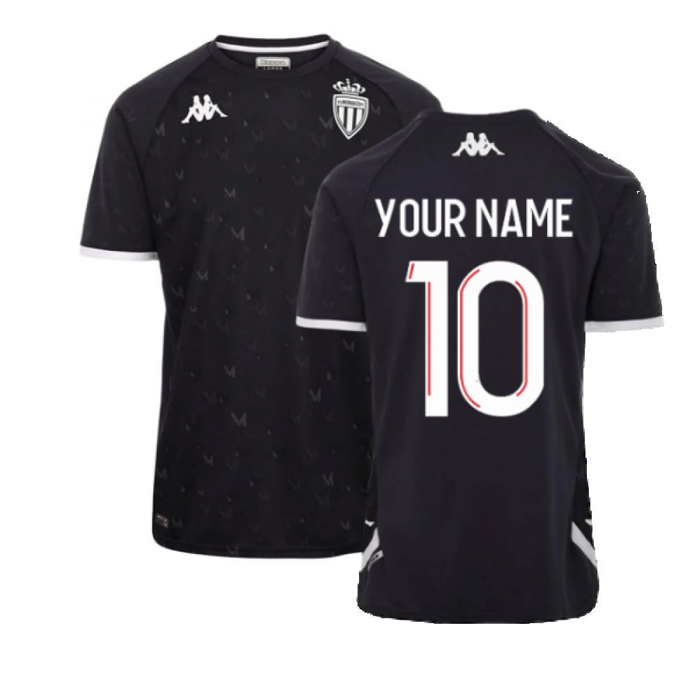 2022-2023 Monaco Warm Up Shirt (Grey) (Your Name)