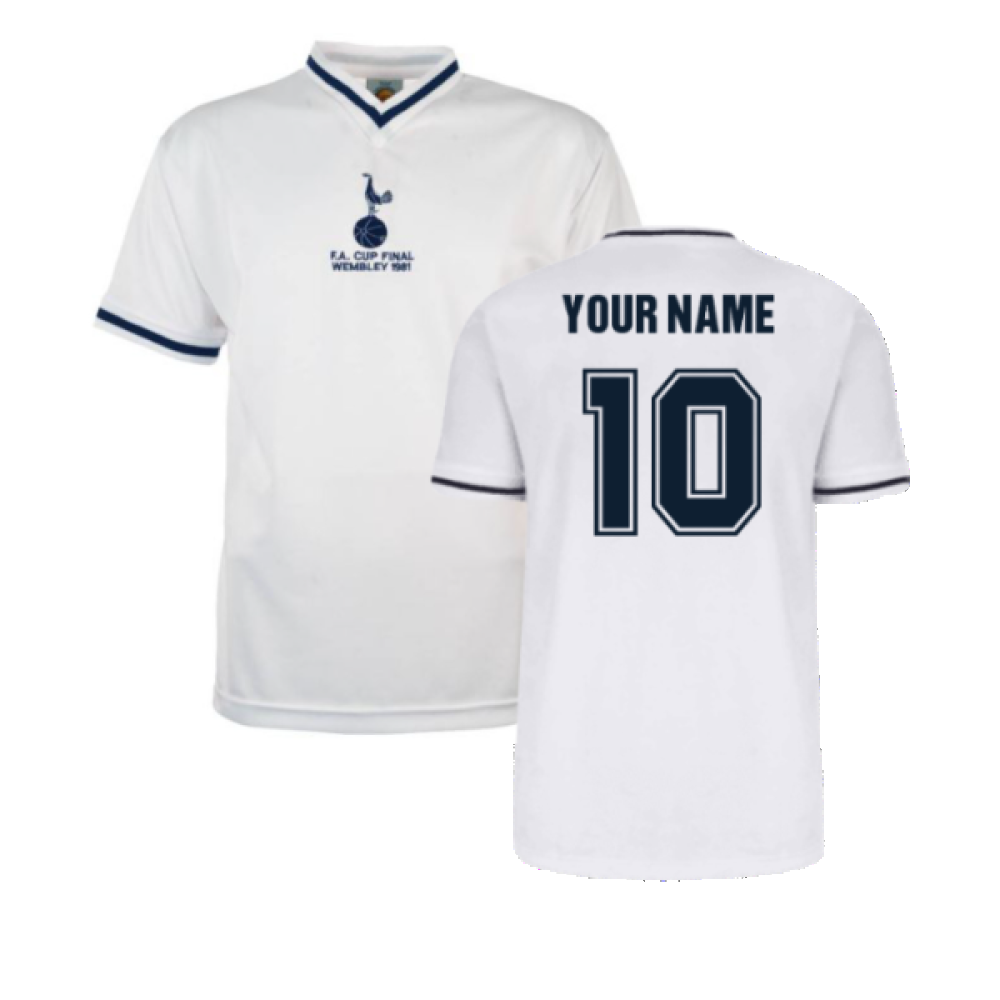 Tottenham Hotspur 1981 FA Cup Final Retro Shirt (Your Name)