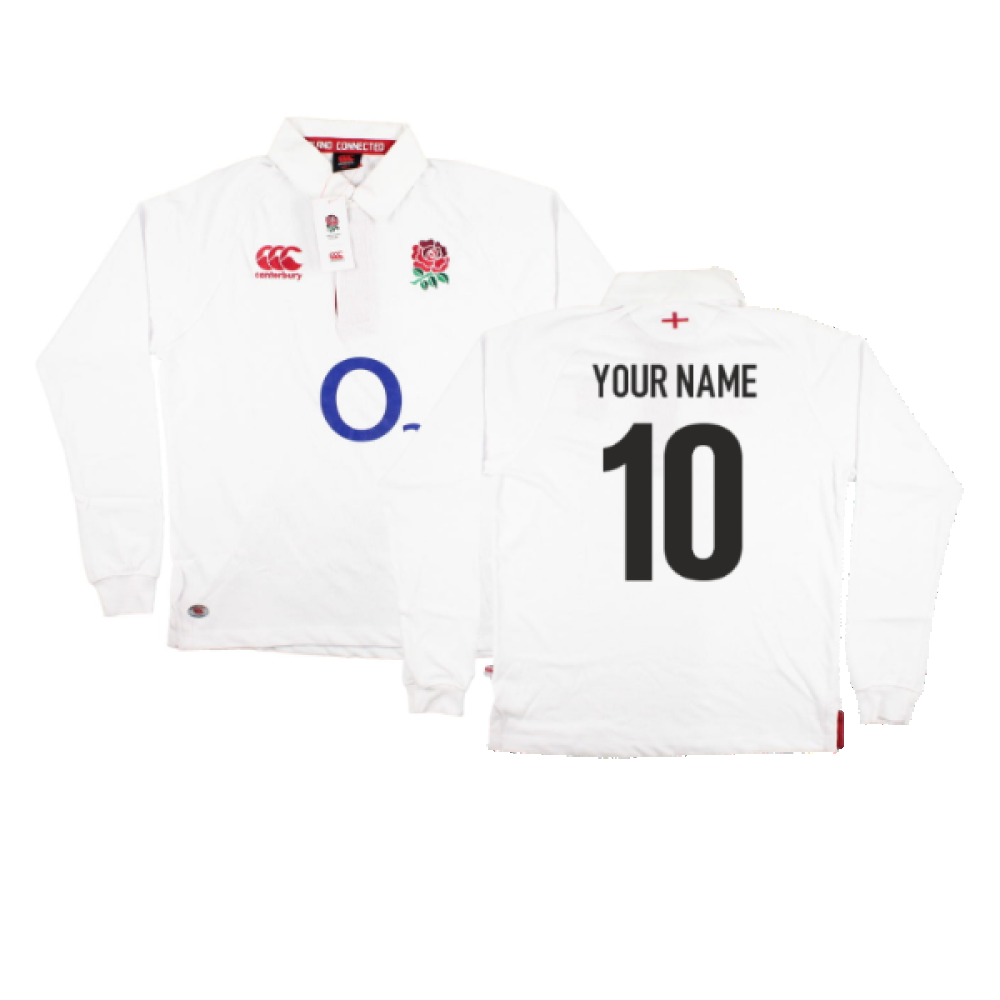 2012-2013 England Home LS Classic Rugby Shirt (Your Name)