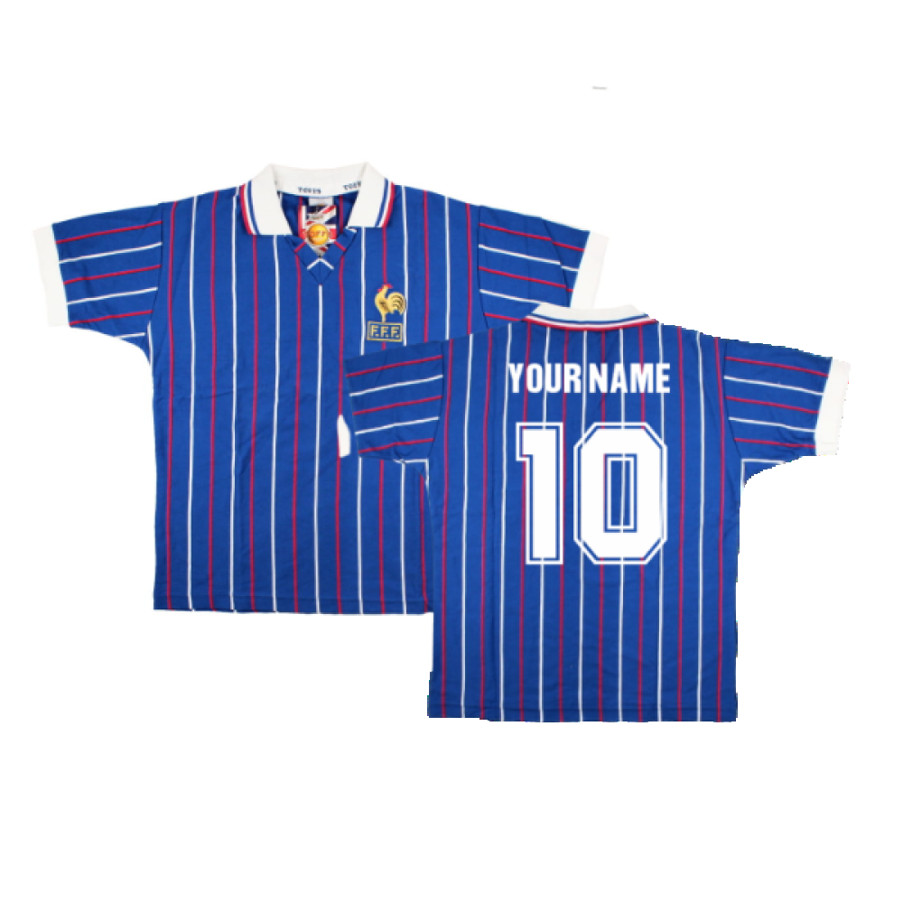 France Retro 1980s Home Football Shirt (Your Name)