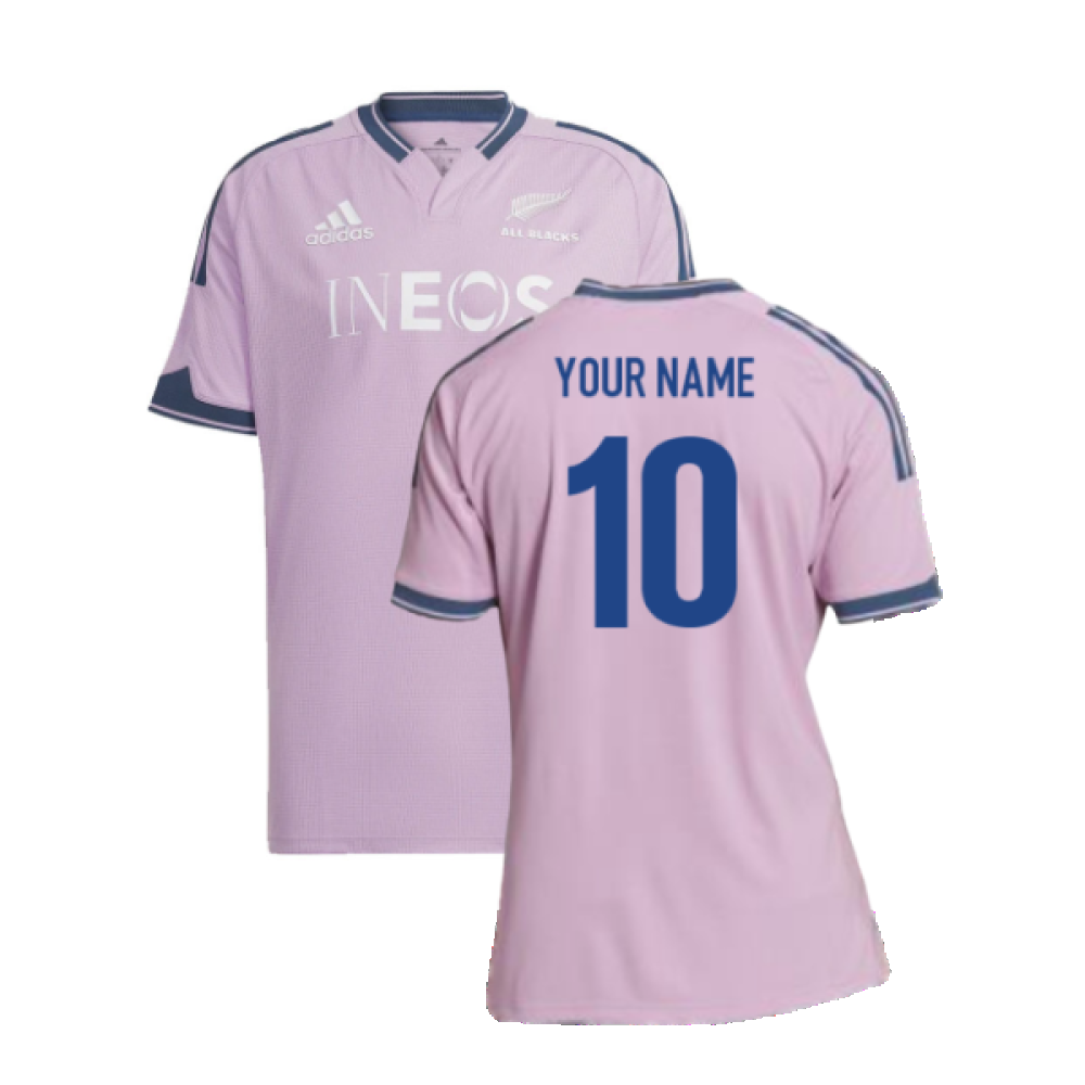 2022-2023 New Zealand All Blacks Training Jersey (Pink) (Your Name)