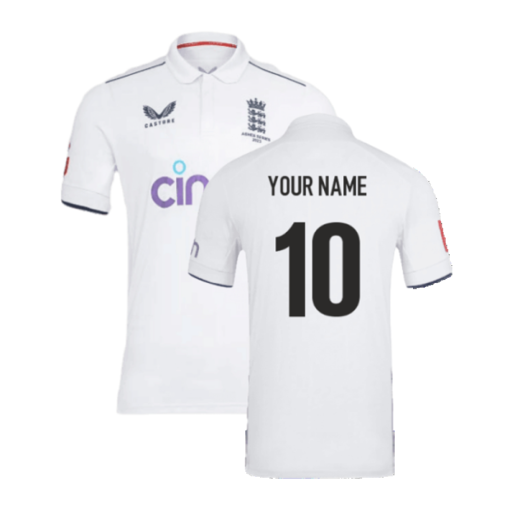 2023 England Test Pro Short Sleeve Jersey (Your Name)