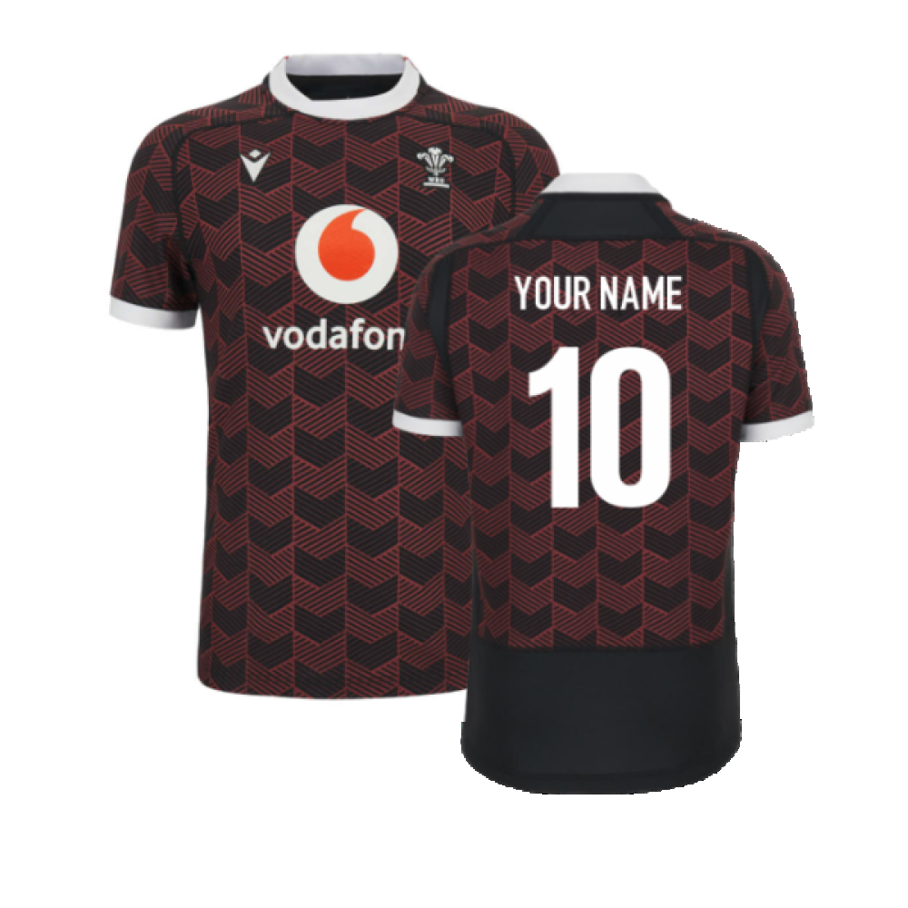 2023-2024 Wales Rugby Cardinal WRU Training Jersey (Your Name)