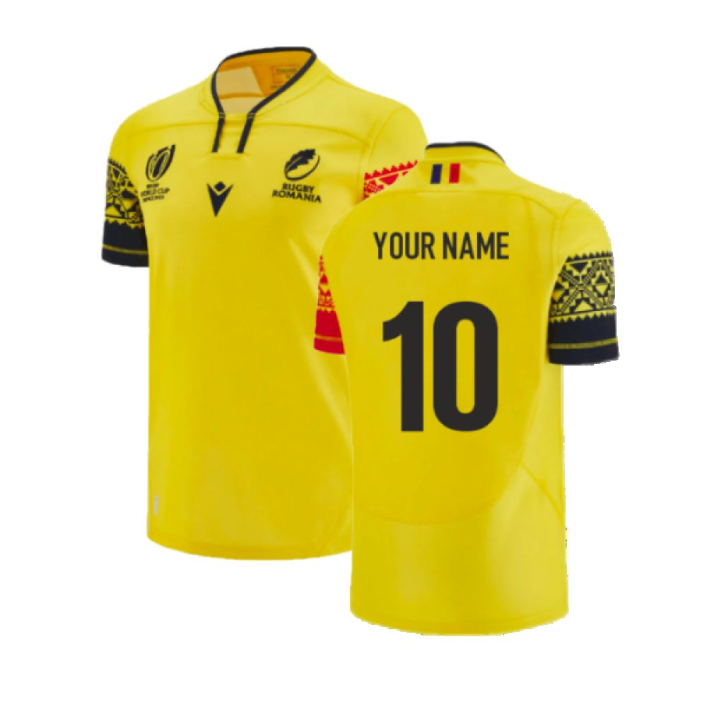 Romania Rugby RWC 2023 Home Match Day Replica Shirt (Your Name)