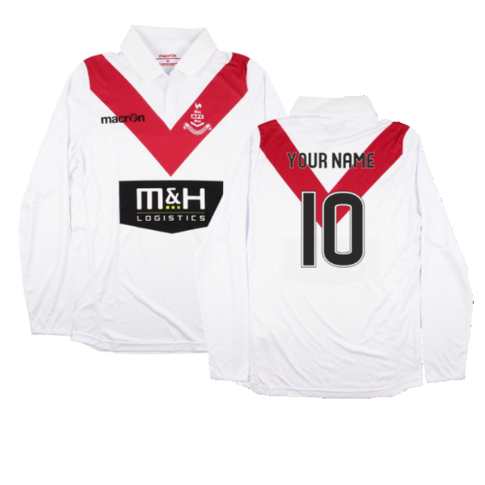 2015-2016 Airdrie United Long Sleeve Home Shirt (Your Name)