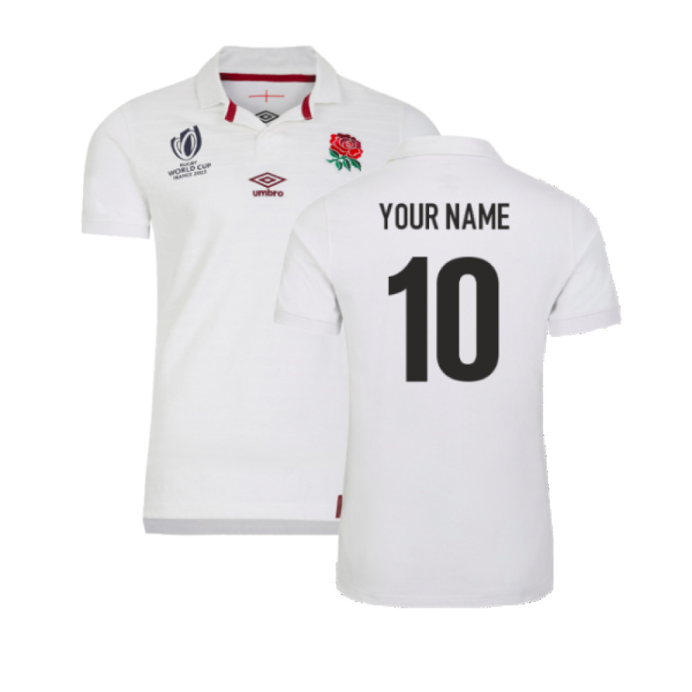 England RWC 2023 Home Classic SS Rugby Shirt (Your Name)