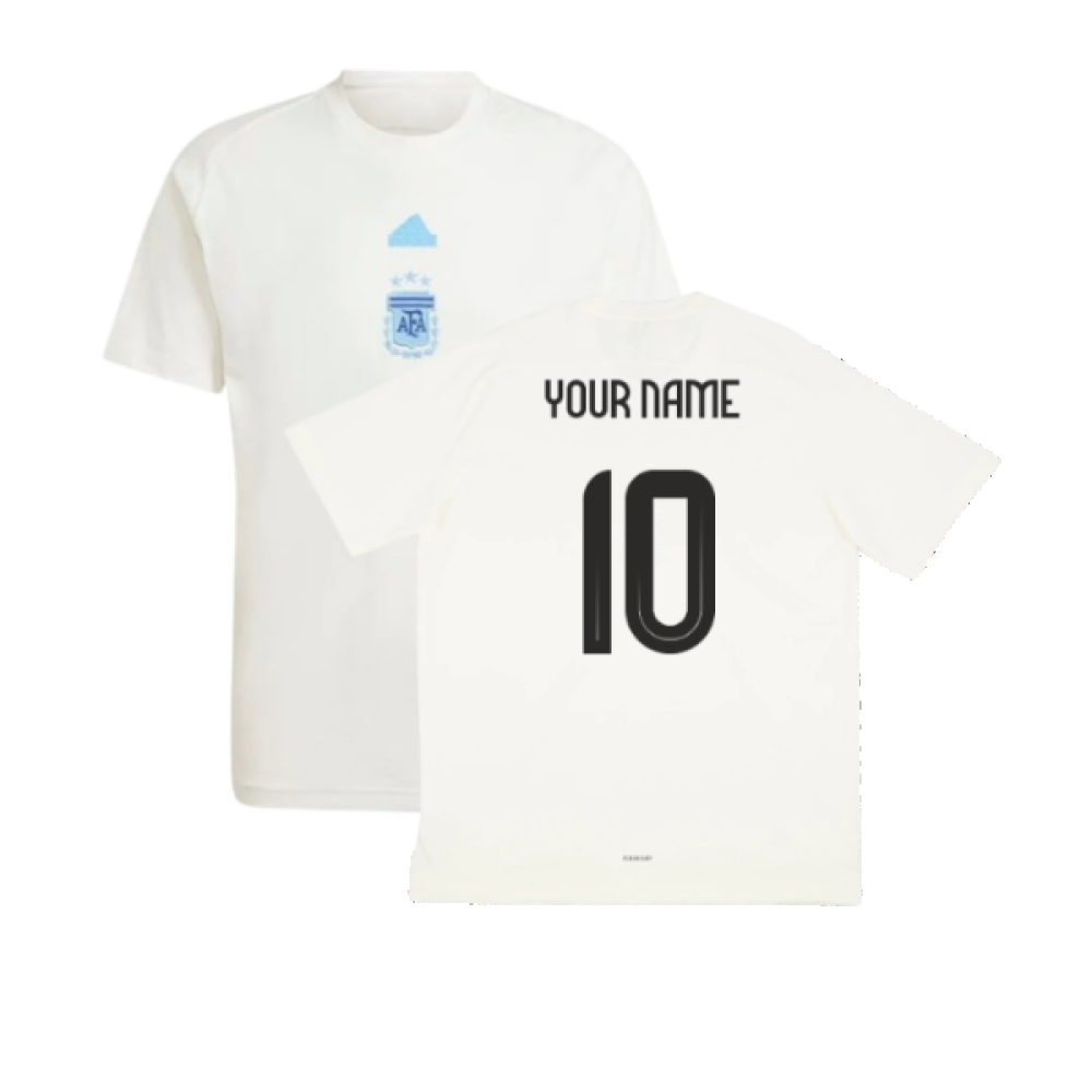 2024-2025 Argentina Travel Tee (White) (Your Name)