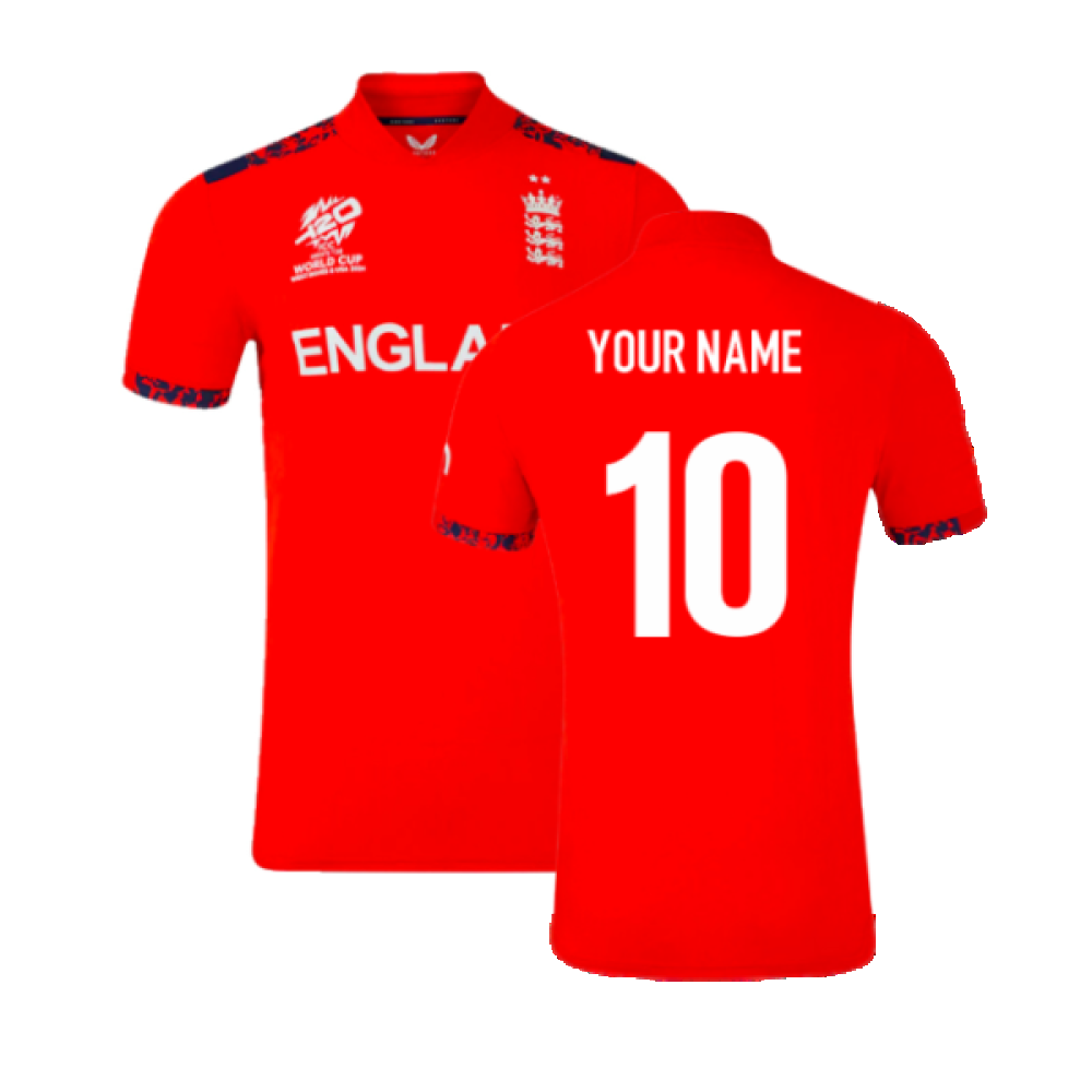 2024-2025 England Cricket T20 Shirt (WC Edition) (Your Name)