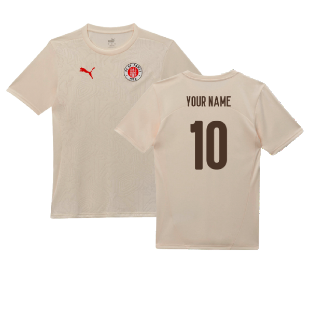 2024-2025 St Pauli Training Shirt (Sugared Almond) (Your Name)