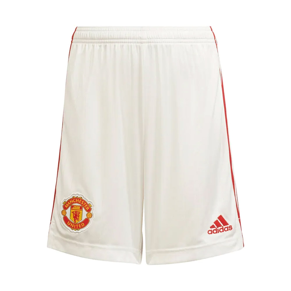 Man Utd 2021-2022 Home Shorts (White) - Kids