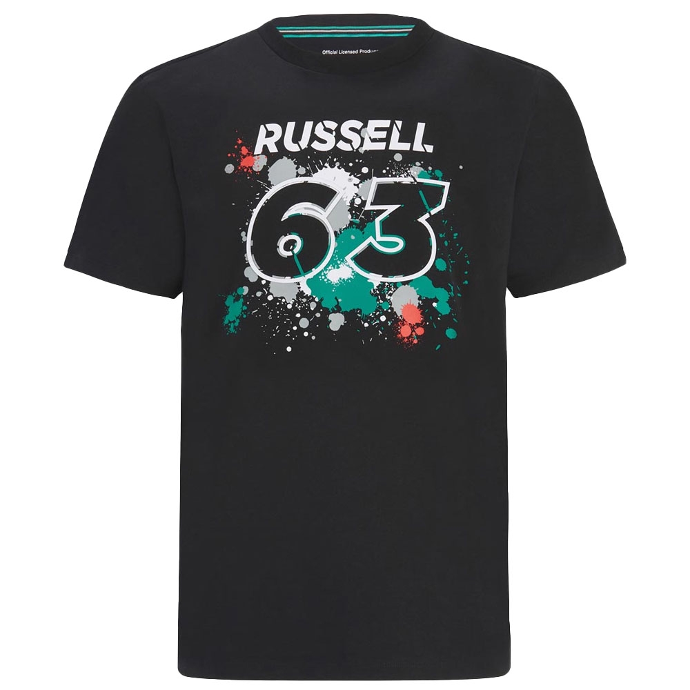 2022 Mercedes George Russell #63 T-Shirt (Black)