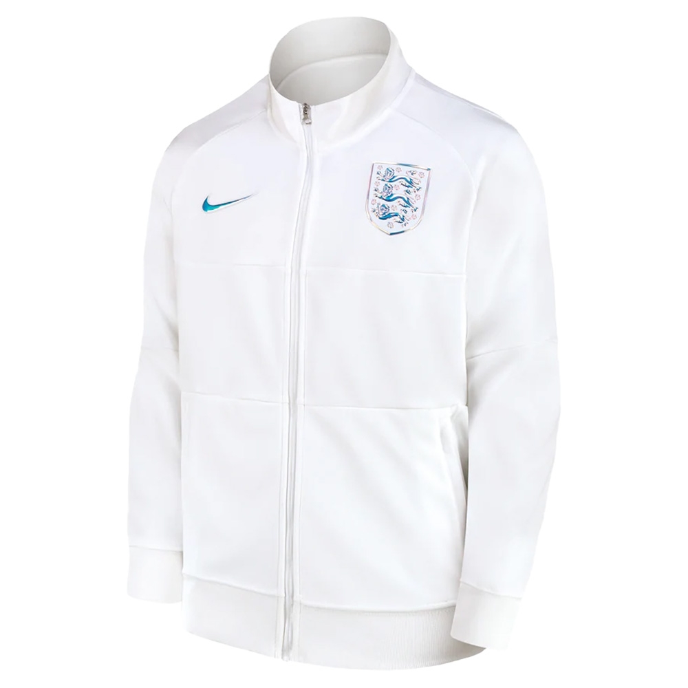 2022-2023 England Woven Football Jacket (White) - Ladies