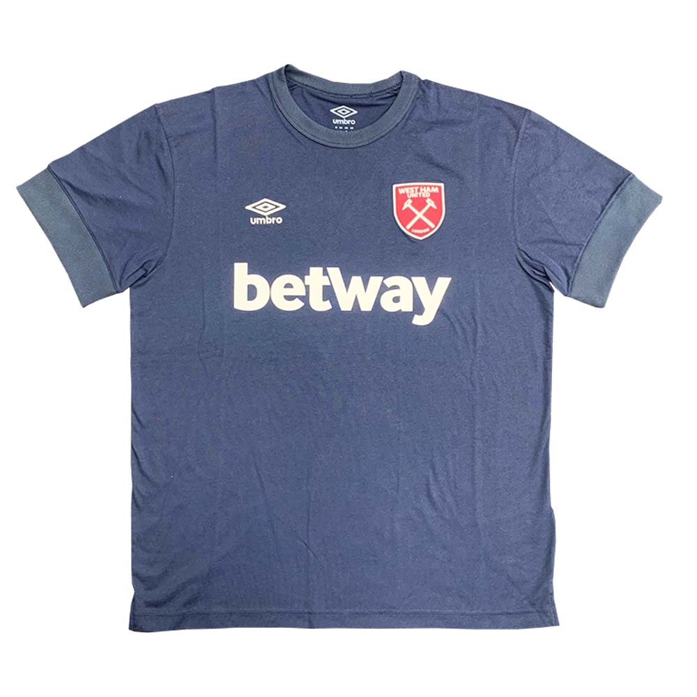 2022-2023 West Ham Travel Tee (S) - Dark Navy