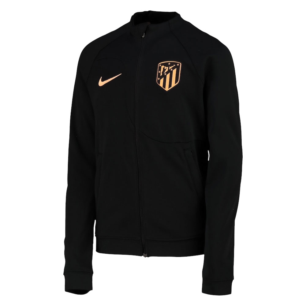 2022-2023 Atletico Madrid Anthem Jacket (Black) - Kids