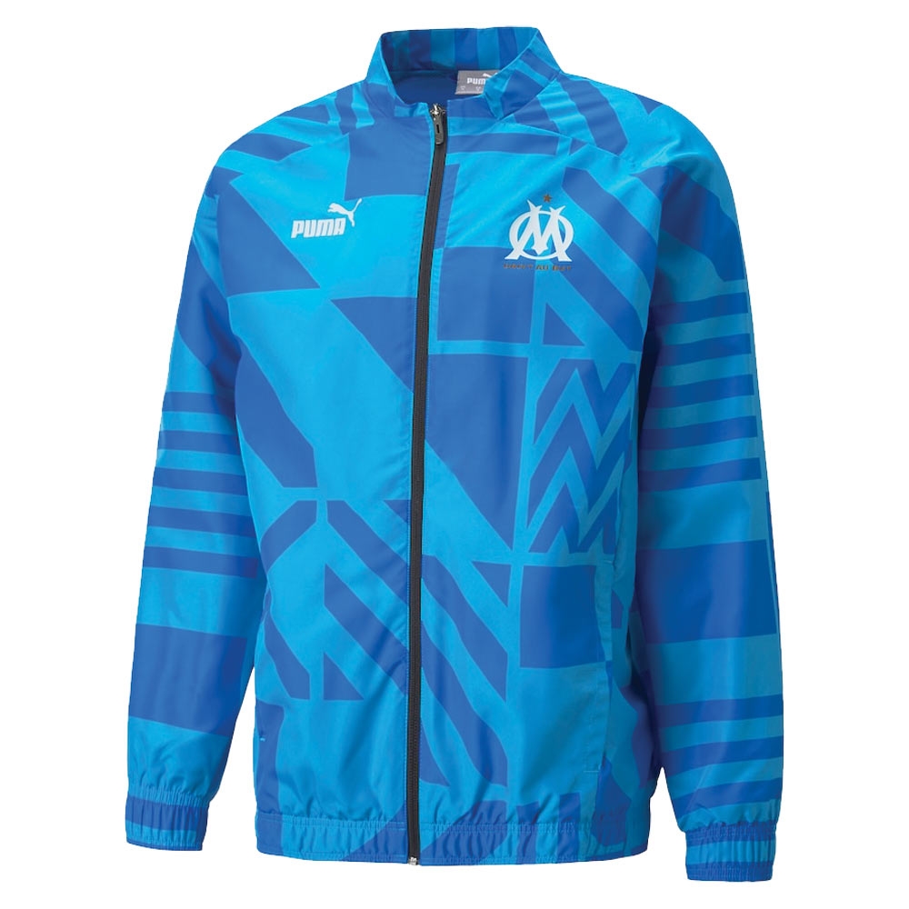 2022-2023 Marseille Pre-Match Jacket (Blue)