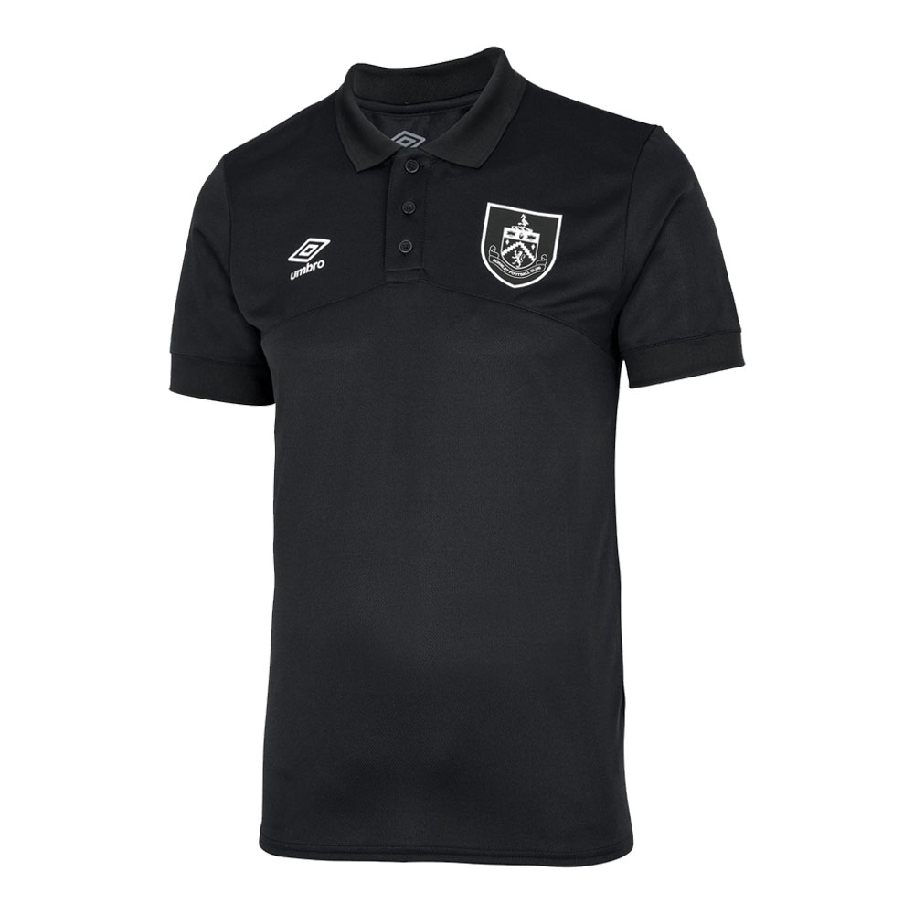 2022-2023 Burnley Poly Polo (Black)