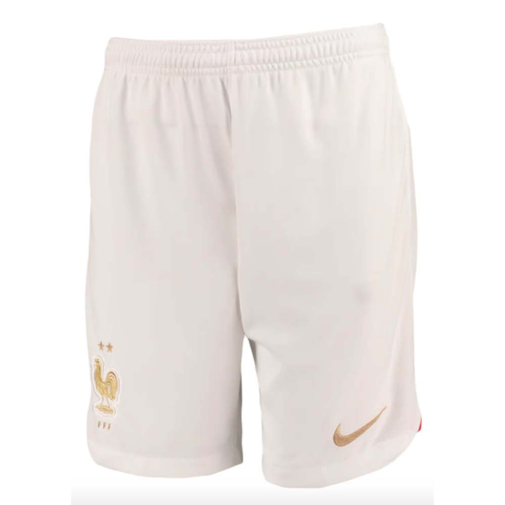 2022-2023 France Home Shorts (White) - Kids