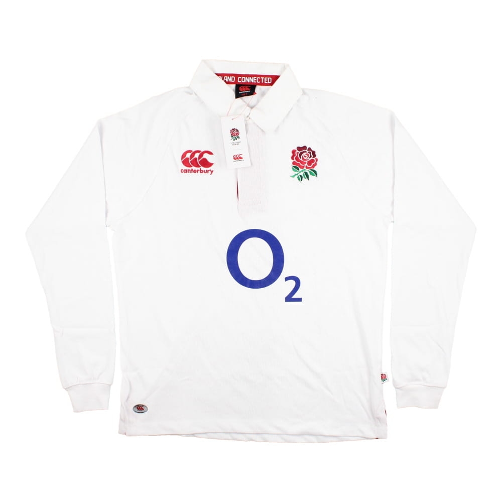 2012-2013 England Home LS Classic Rugby Shirt