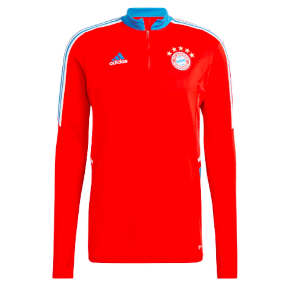 2022-2023 Bayern Munich Convido Half Zip Training Top (Red)