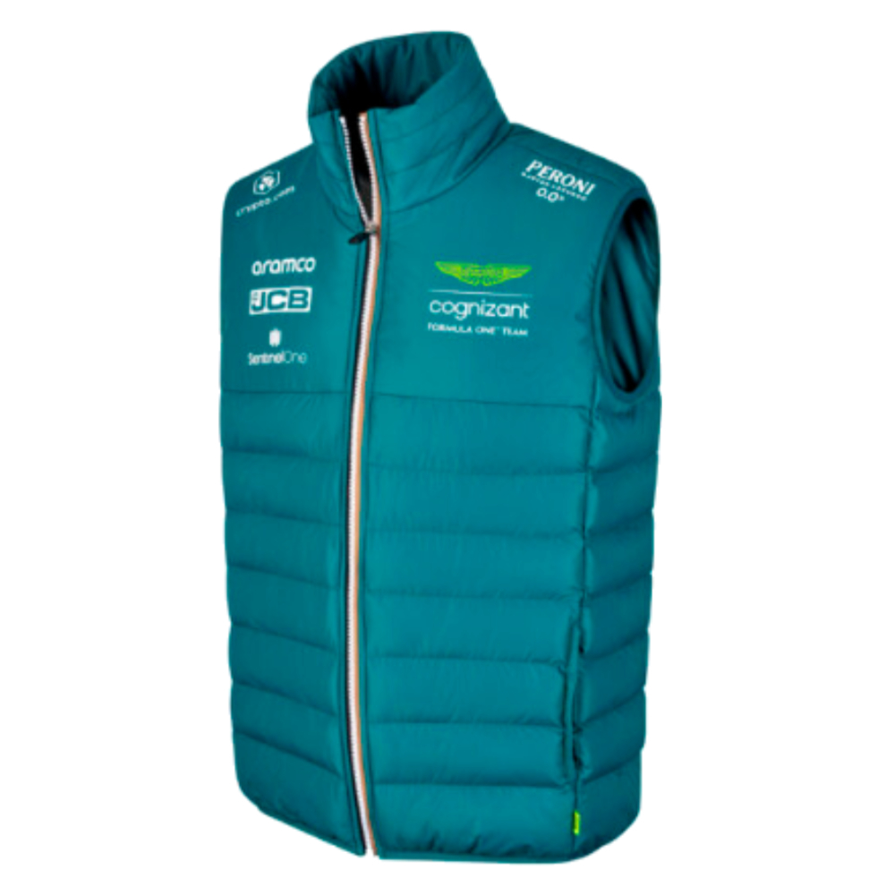 2023 Aston Martin Mens Team Gilet (Green)