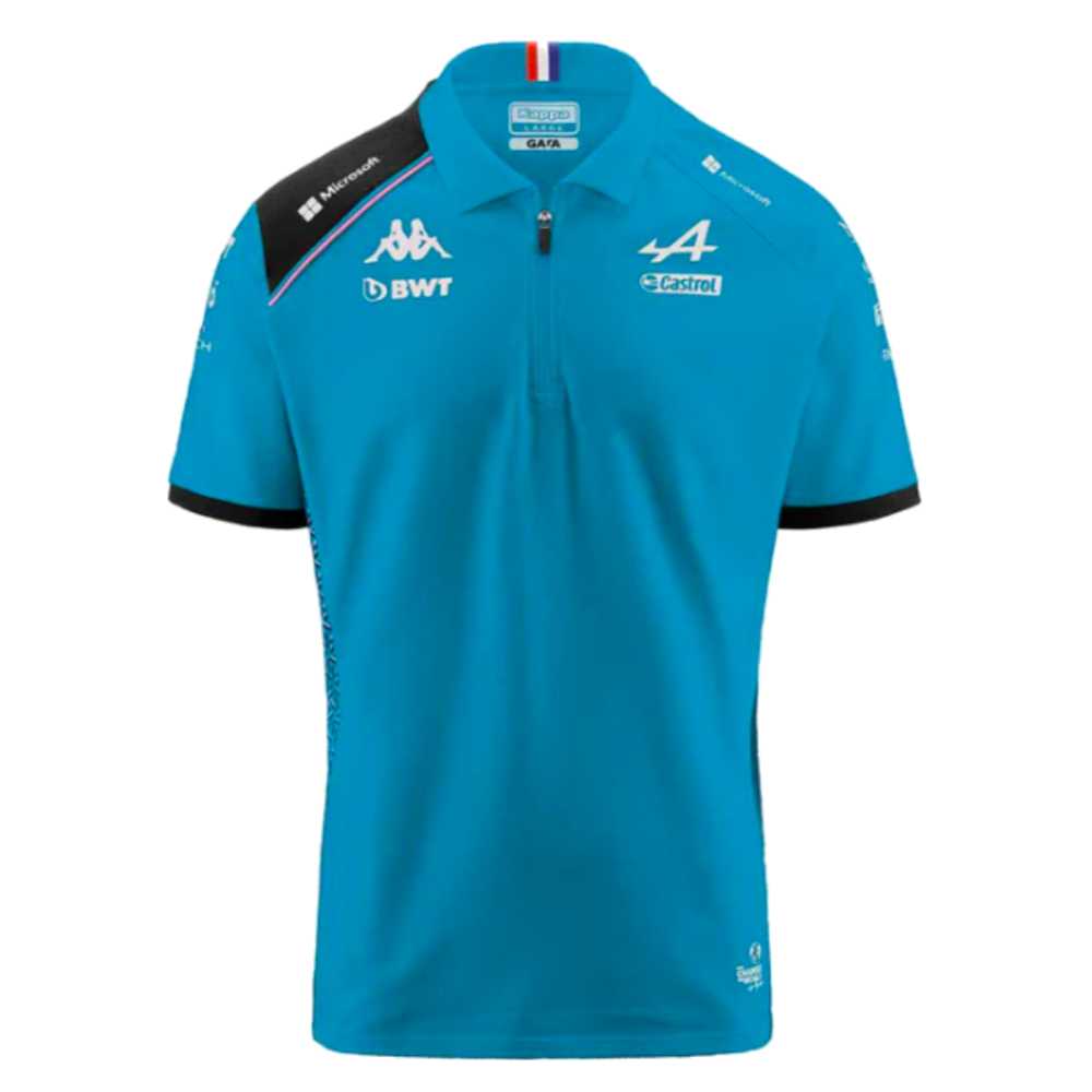 2023 Alpine Mens Team Polo Shirt (Blue)