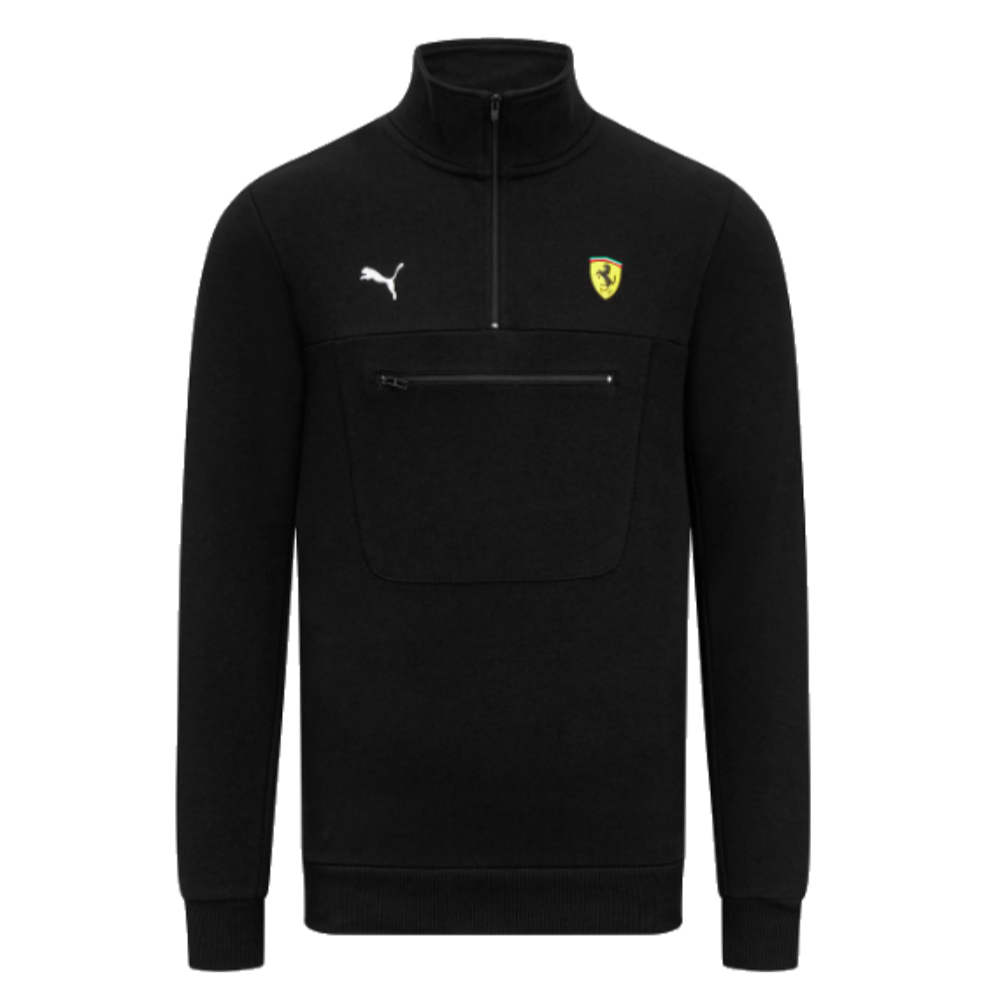 2023 Ferrari Fanwear Half Zip Sweat (Black)