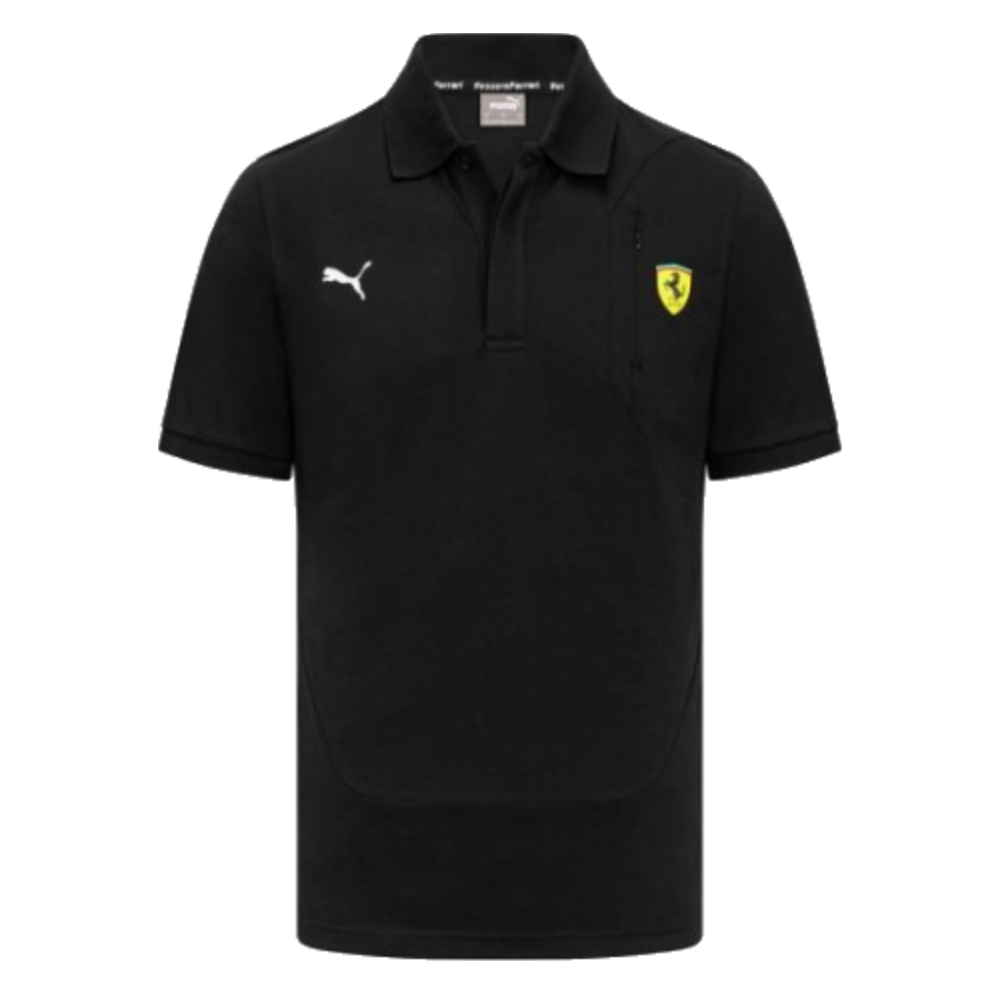 2023 Ferrari Fanwear Mens Classic Polo (Black)