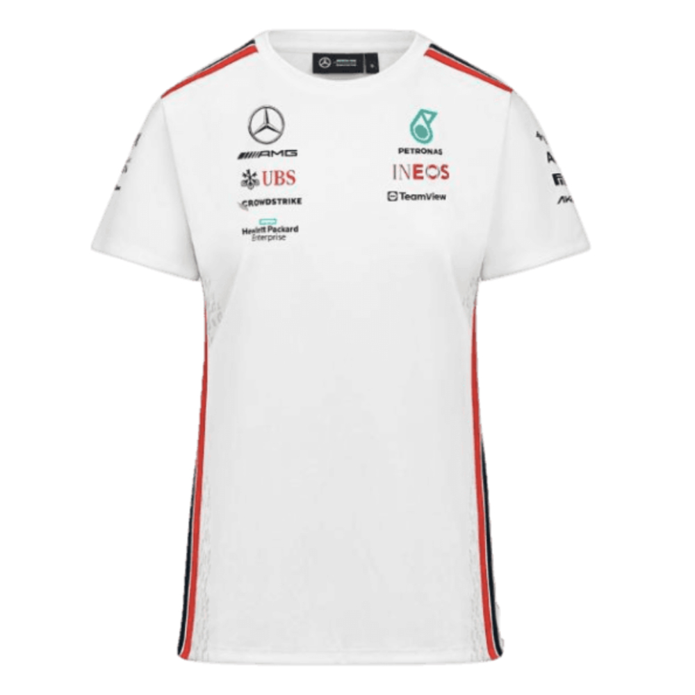 2023 Mercedes-AMG Team Driver Tee (White) - Ladies