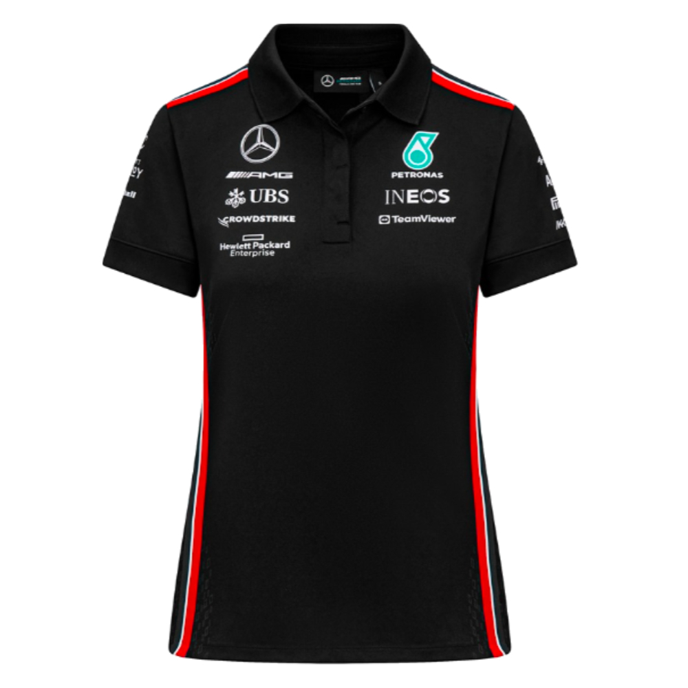 2023 Mercedes-AMG Team Polo Shirt (Black) - Ladies