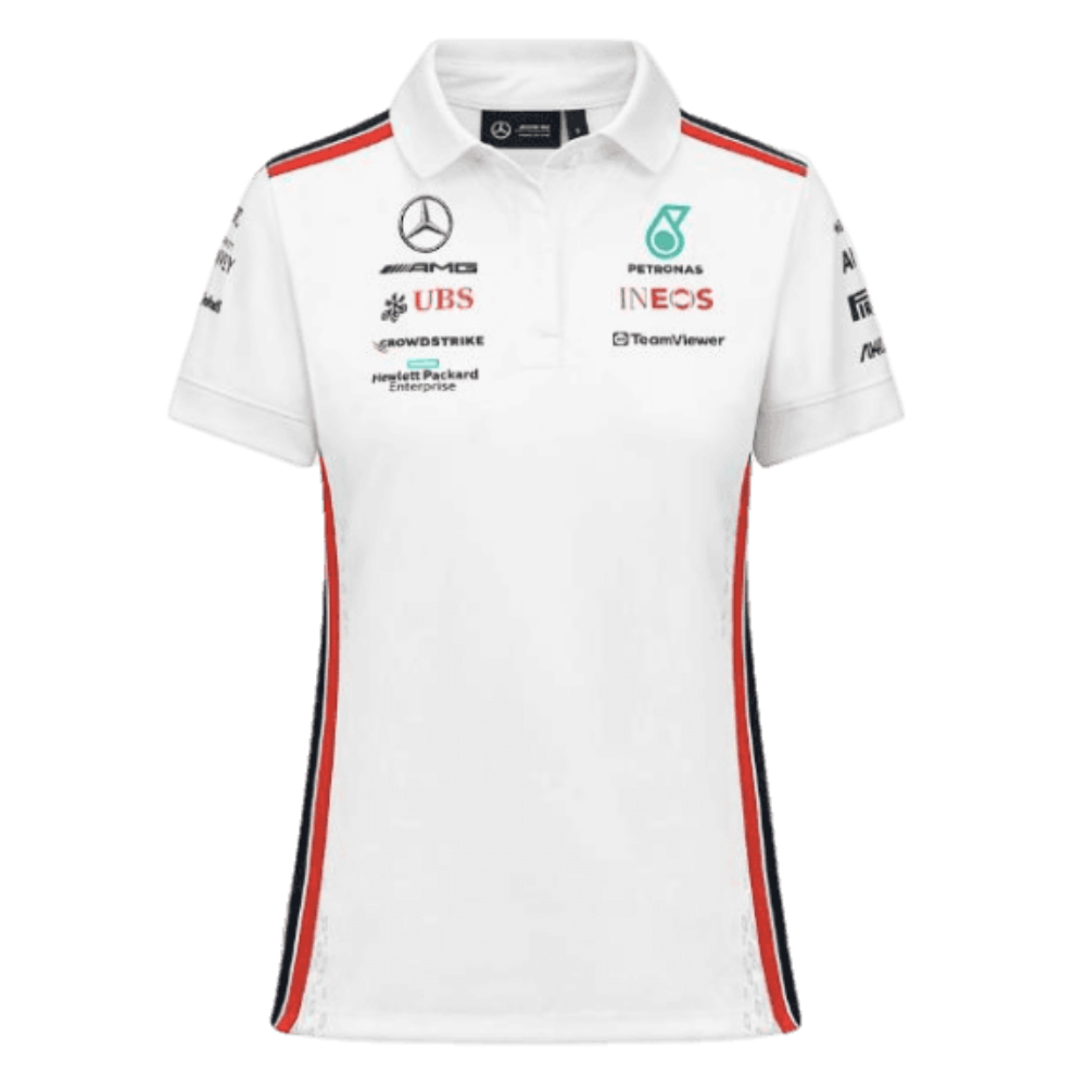 2023 Mercedes-AMG Team Polo Shirt (White) - Ladies