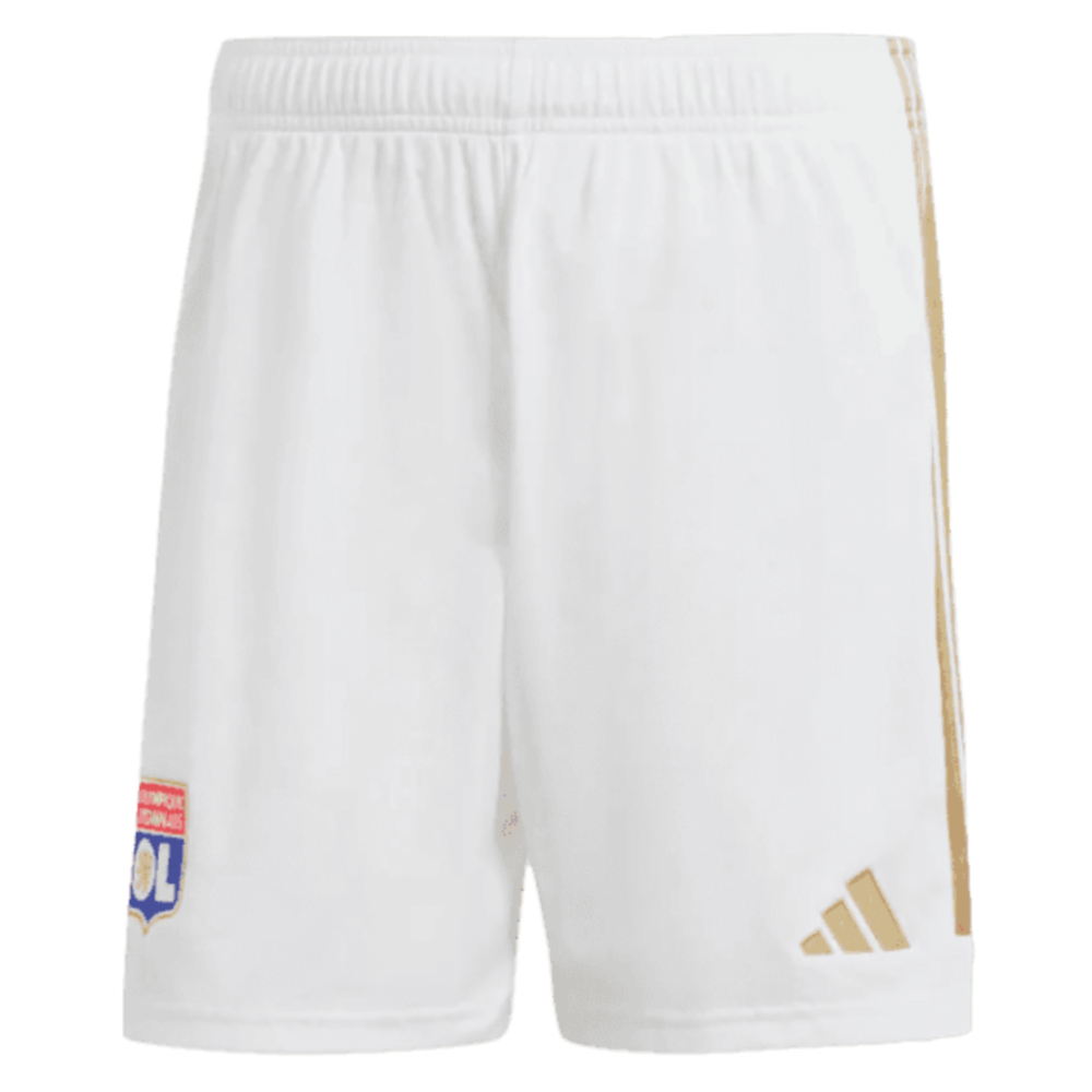 2023-2024 Olympique Lyon Home Shorts (White)