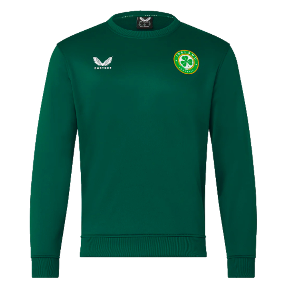 2023-2024 Republic of Ireland Players Training Sweatshirt (Green)